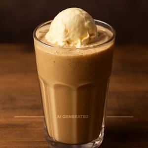 Cold Coffee With Vanilla Ice Cream