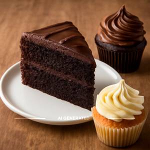 Vanilla and chocolate cake