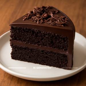 Dart by chocolate cake