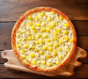 Sweet corn pizza