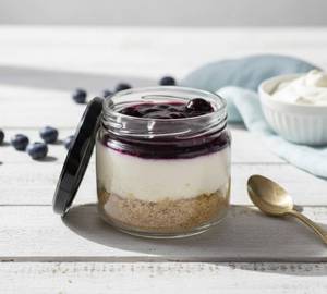 Blueberry  Cheesecake Eggless Jar