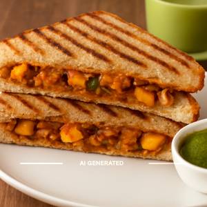 Kadai Paneer Grilled Sandwich