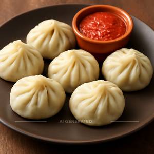 Veg Steamed Momos [6 Pieces]