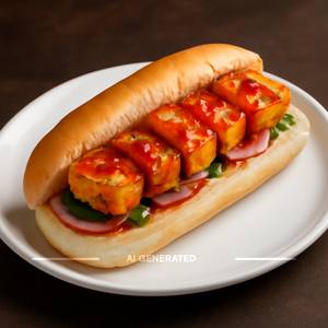 Paneer Hot Dog