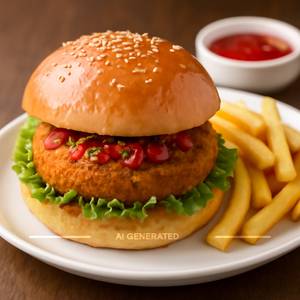 Chilli garlic burger