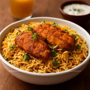 Fish biryani