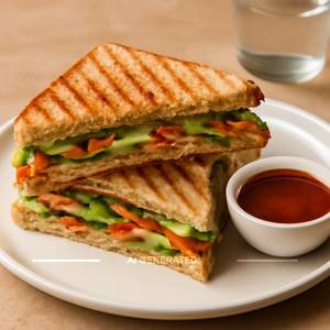 Veg Grilled Sandwich Without Cheese
