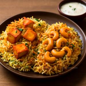 Paneer Biryani + Kaju Nut Biryani