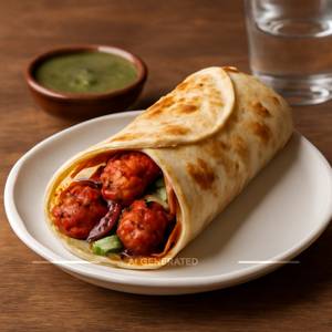 Tandoori chicken wrap