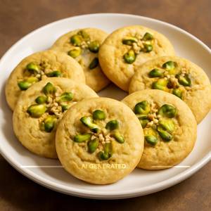 S Butter Pista Cookies (250 Gms)