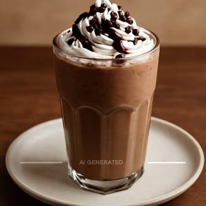 Chocolate. Milk Shake