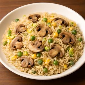 Egg Mushroom Fried Rice