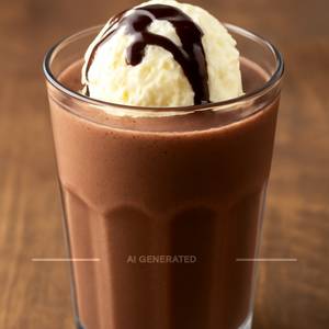 Chocolate Shake With Vanilla Ice Cream