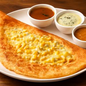 Cheese corn dosa