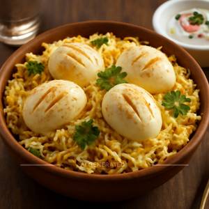 Egg Biryani ( 4 Egg )