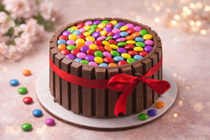 Kitkat Gems Cake