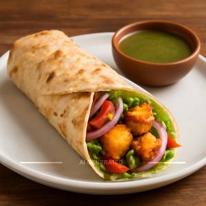 Single Paneer Tikka Roll