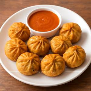 Veg fried momos