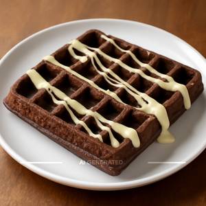 Delicious white chocalate waffle