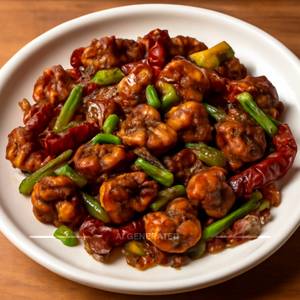 Dry Mushroom Chilli