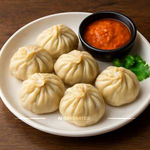 Steamed Momos [6 Pieces]