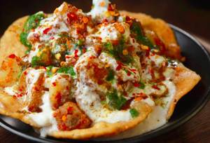 Samosa chaat                                               
