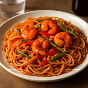 Prawns Schezwan Noodle