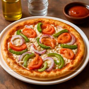 Onion Tomato  Capsicum Pizza