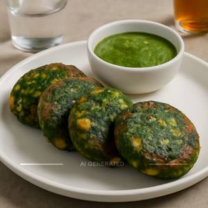 Corn Palak Tikki