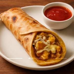 Egg Paneer Cheese Roll
