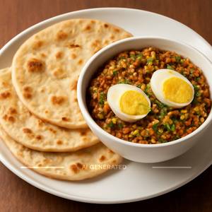 Egg Kheema & Roti ( 4 Pieces)