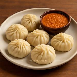 Veg Steamed Momos [6 Pieces]