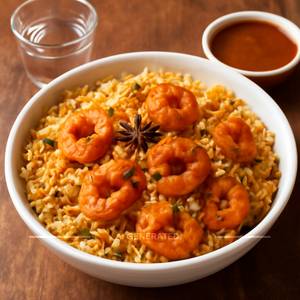 Prawns biryani