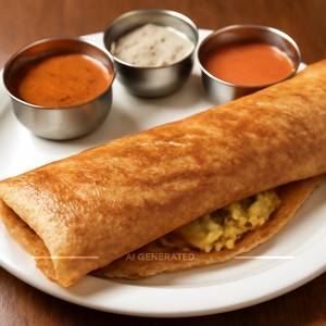 Ghee masala dosa