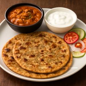 Mix Veg Paratha Meal