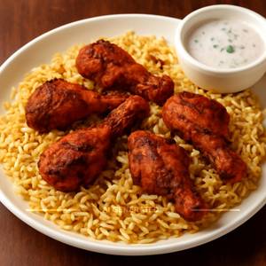 Chicken Bone Fry Biryani (Serve 1)