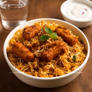 Soya Chaap Biryani