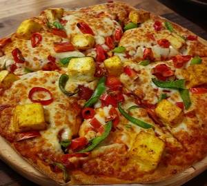 Spicy hot 4 pepper pizza