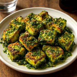 Paneer Tossed In Chilli Pesto
