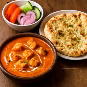 Butter Paneer + Choice of Breads + Salad