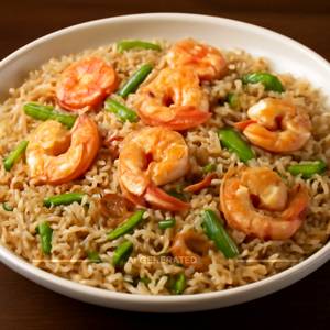 Prawns Burnt Garlic Rice