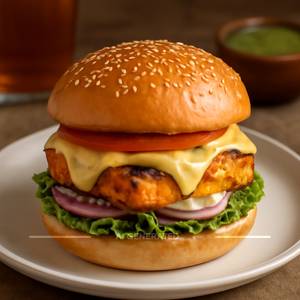 Tandoori Cheese Burger
