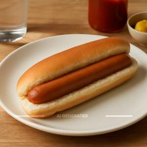 Plain hot dog