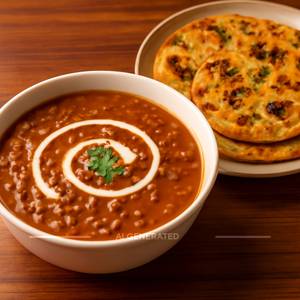 Dal Makhani + Missi Roti (2 Pcs)