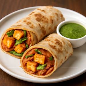 Double veg paneer roll