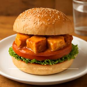 Makhani paneer burger