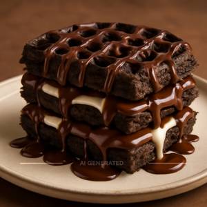 Death By Chocolate Waffle Cake