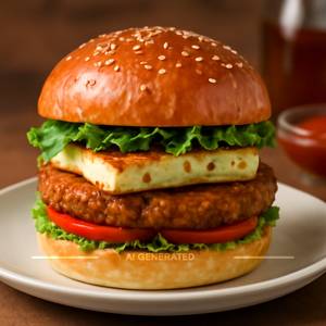 Veg panner burger