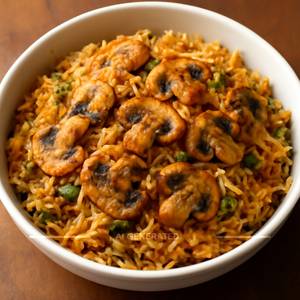 Mushroom Biryani b