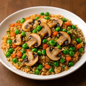 Vege. Mushroom Fride Rice 